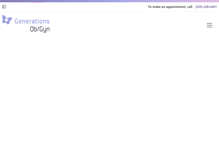 Tablet Screenshot of generationsobgynct.com